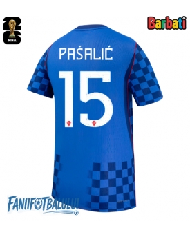 Croația Mario Pasalic #15 Tricou Fotbal Replică Mondial 2026 Barbati Deplasare